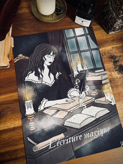 Illustration "Sorcière écrivaine"