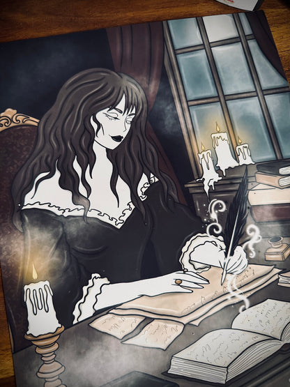 Illustration "Sorcière écrivaine"