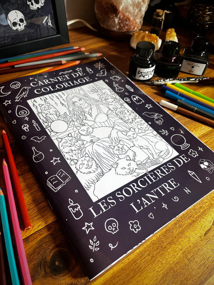 Carnet de coloriage - Les Sorcières de l'Antre
