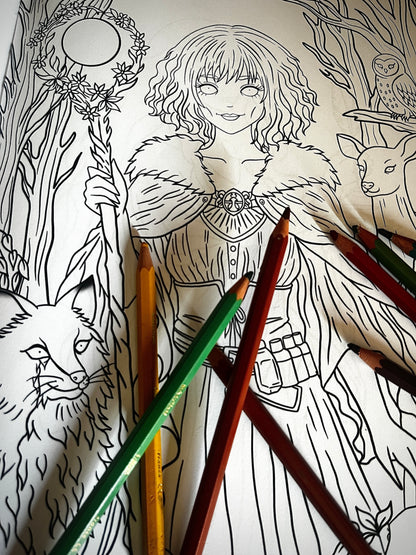 Carnet de coloriage - Les Sorcières de l'Antre