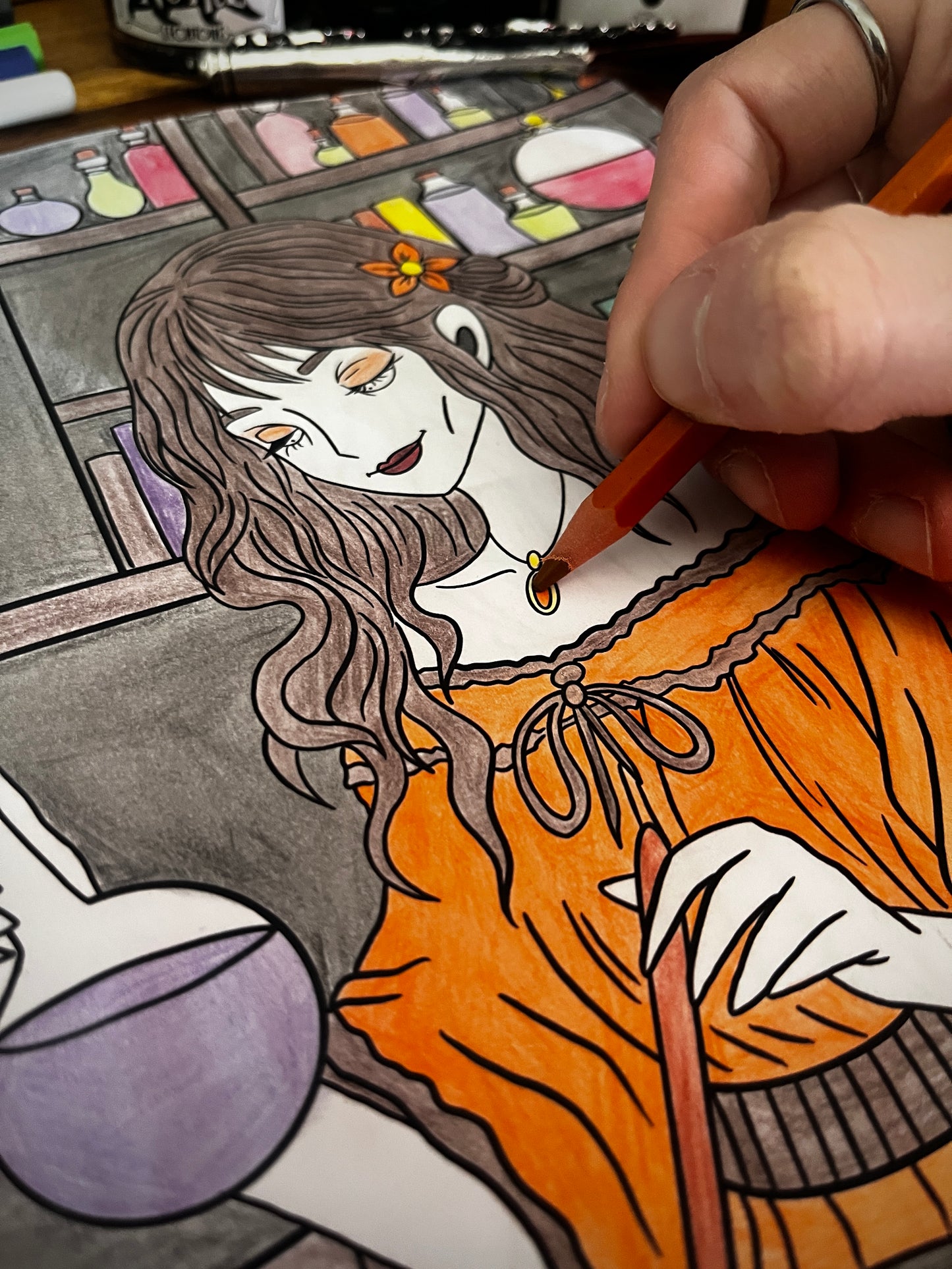 Carnet de coloriage - Les Sorcières de l'Antre