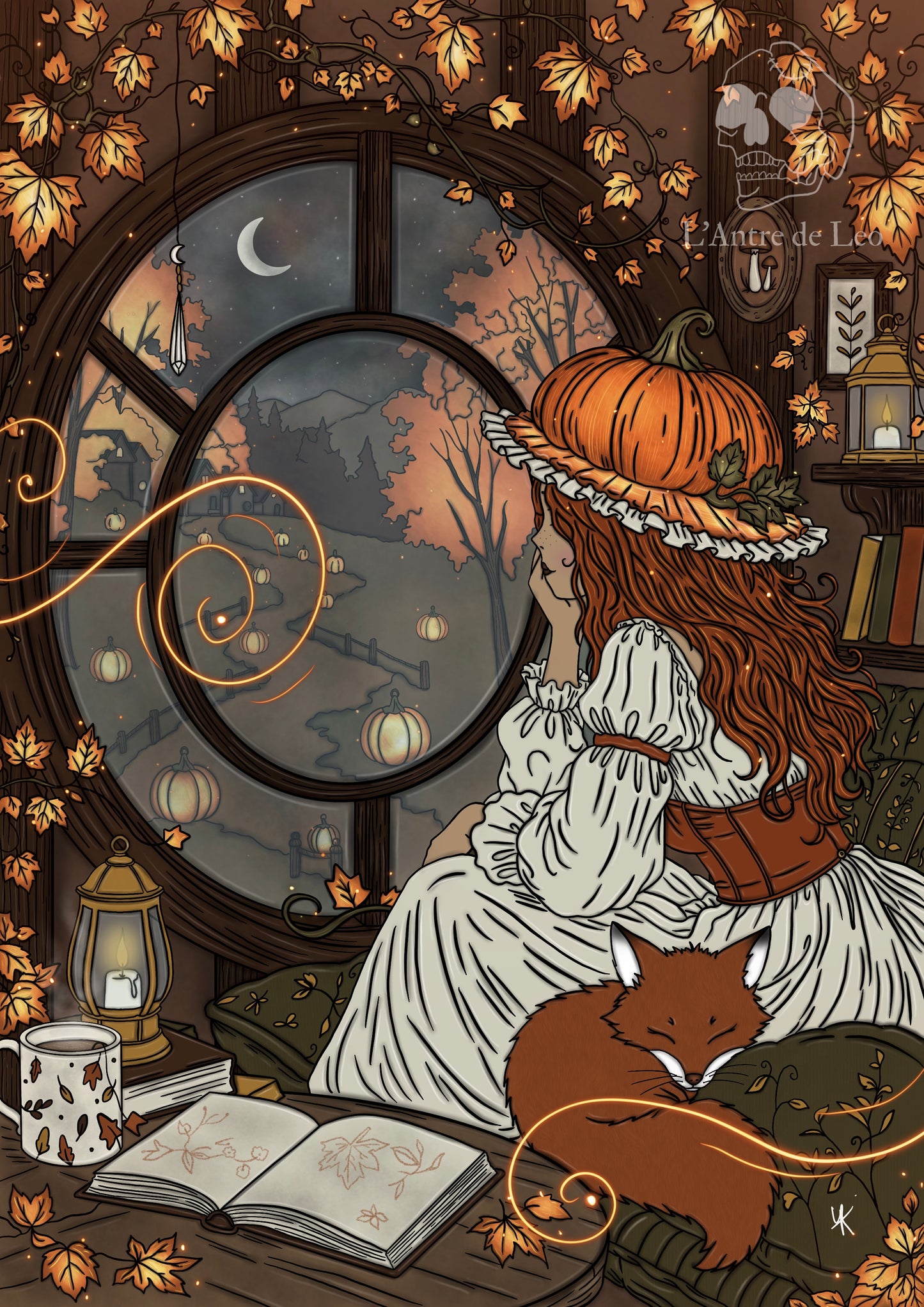 Illustration "La Veillée des citrouilles"