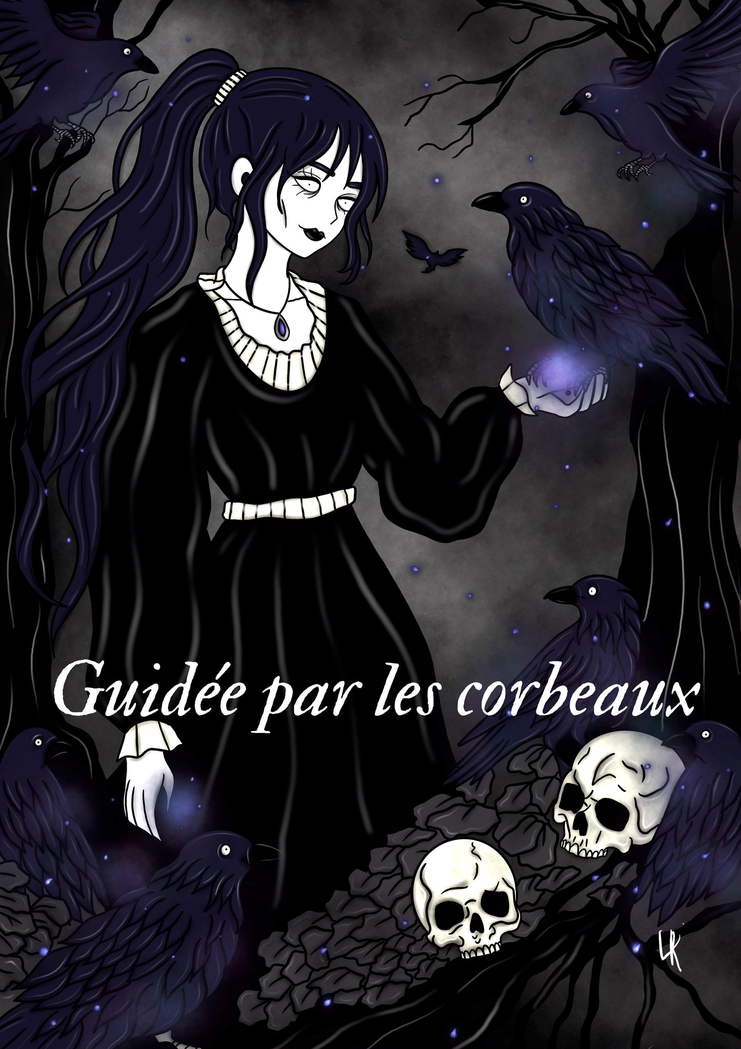 Illustration "Sorcière des corbeaux"