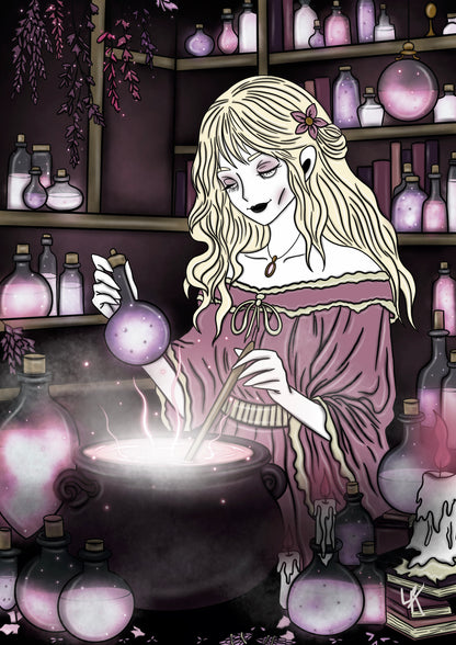 Illustration "Sorcière des potions"