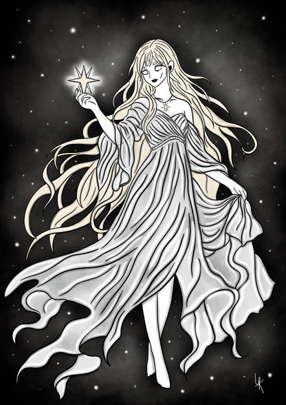 Illustration "Sorcière des étoiles"