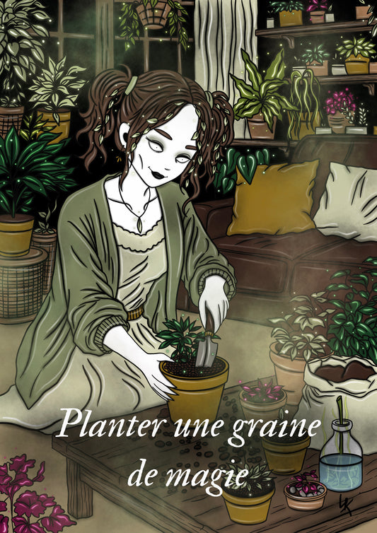 Illustration "Sorcière des plantes d'intérieur"