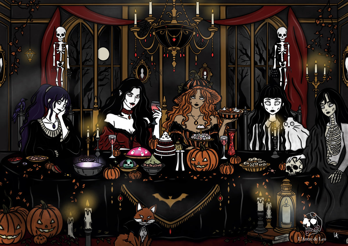 Illustration "Le Banquet d'Halloween"