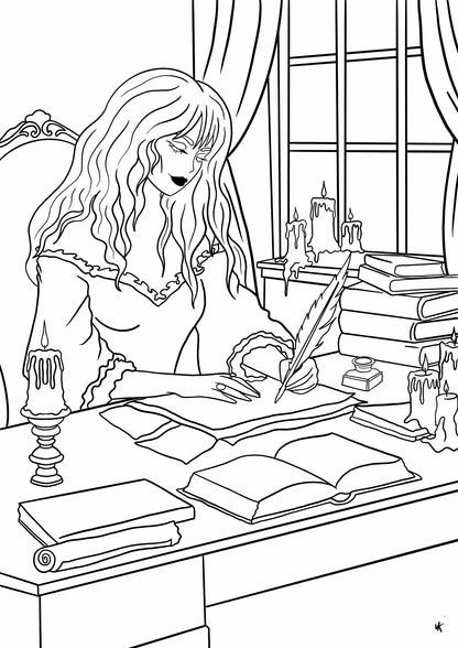 Carnet de coloriage - Les Sorcières de l'Antre