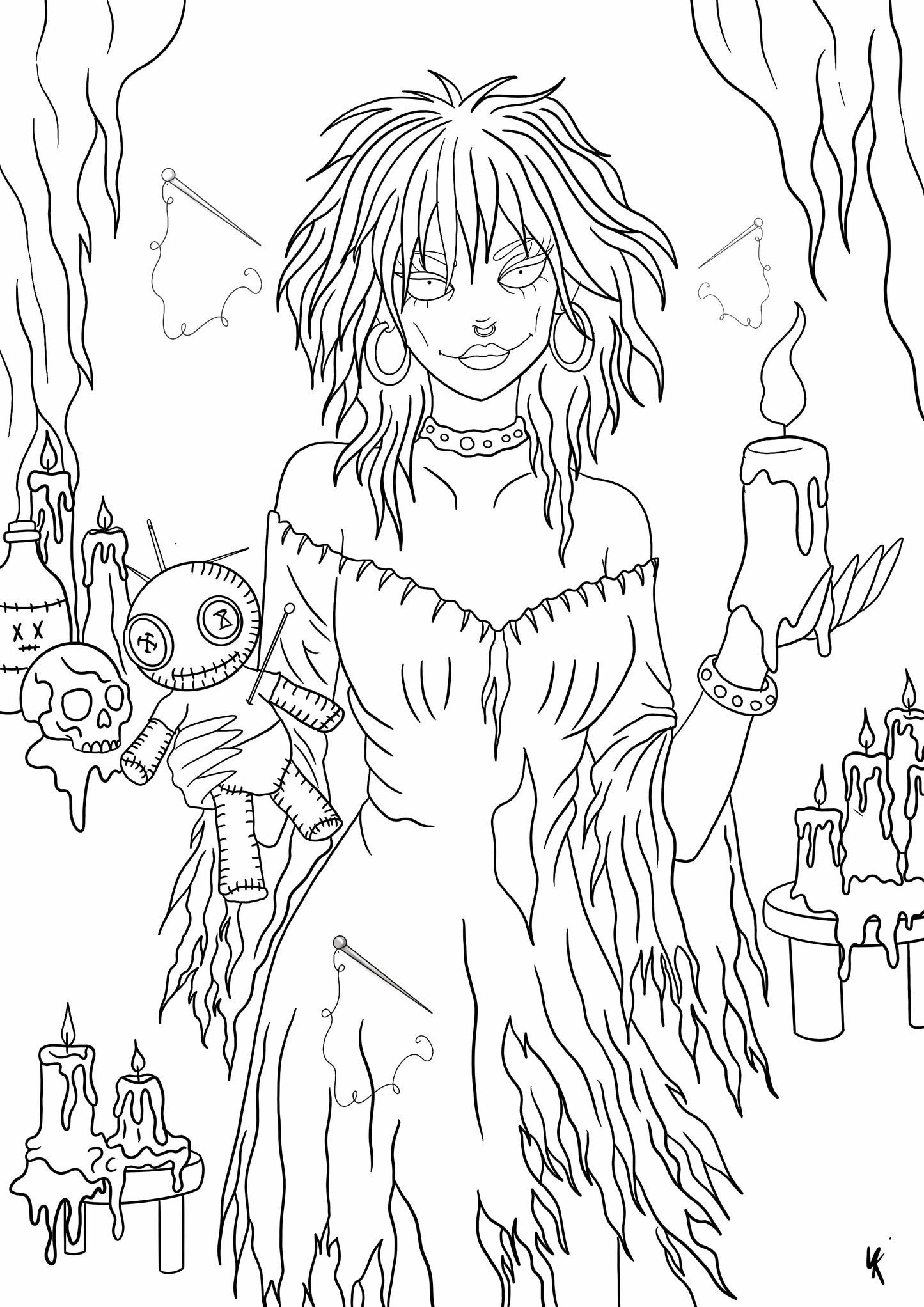 Carnet de coloriage - Les Sorcières de l'Antre