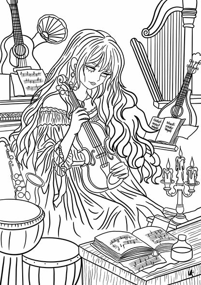 Carnet de coloriage - Les Sorcières de l'Antre