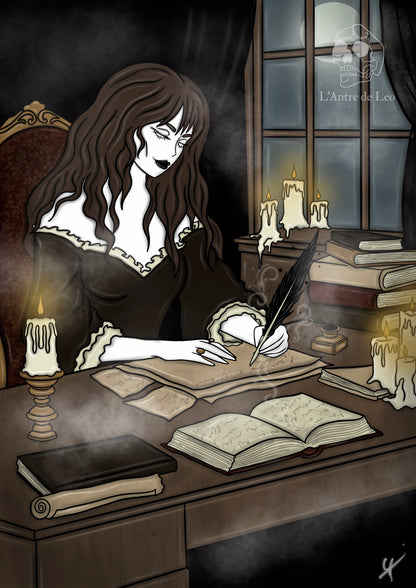 Illustration "Sorcière écrivaine"