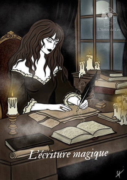 Illustration "Sorcière écrivaine"