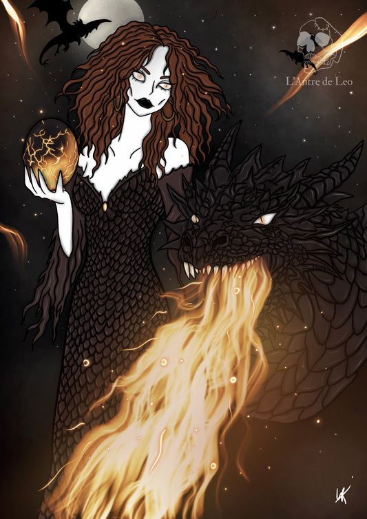 Illustration "Sorcière des dragons"