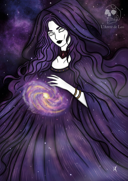 Illustration "Sorcière cosmique"
