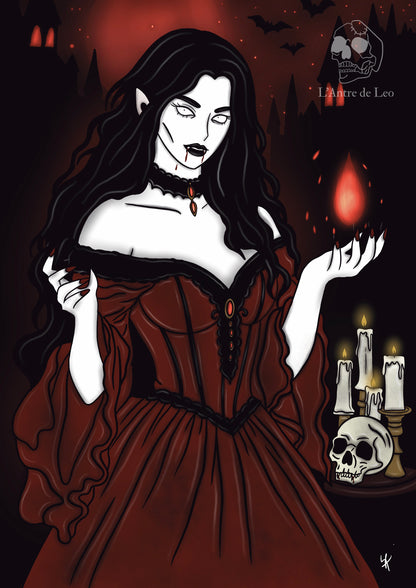 Illustration "Sorcière vampire"
