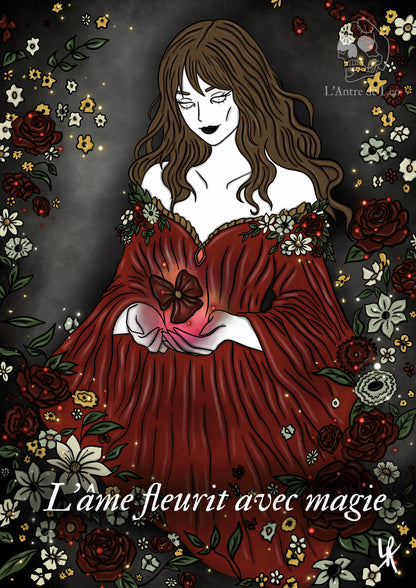 Illustration "Sorcière des fleurs"