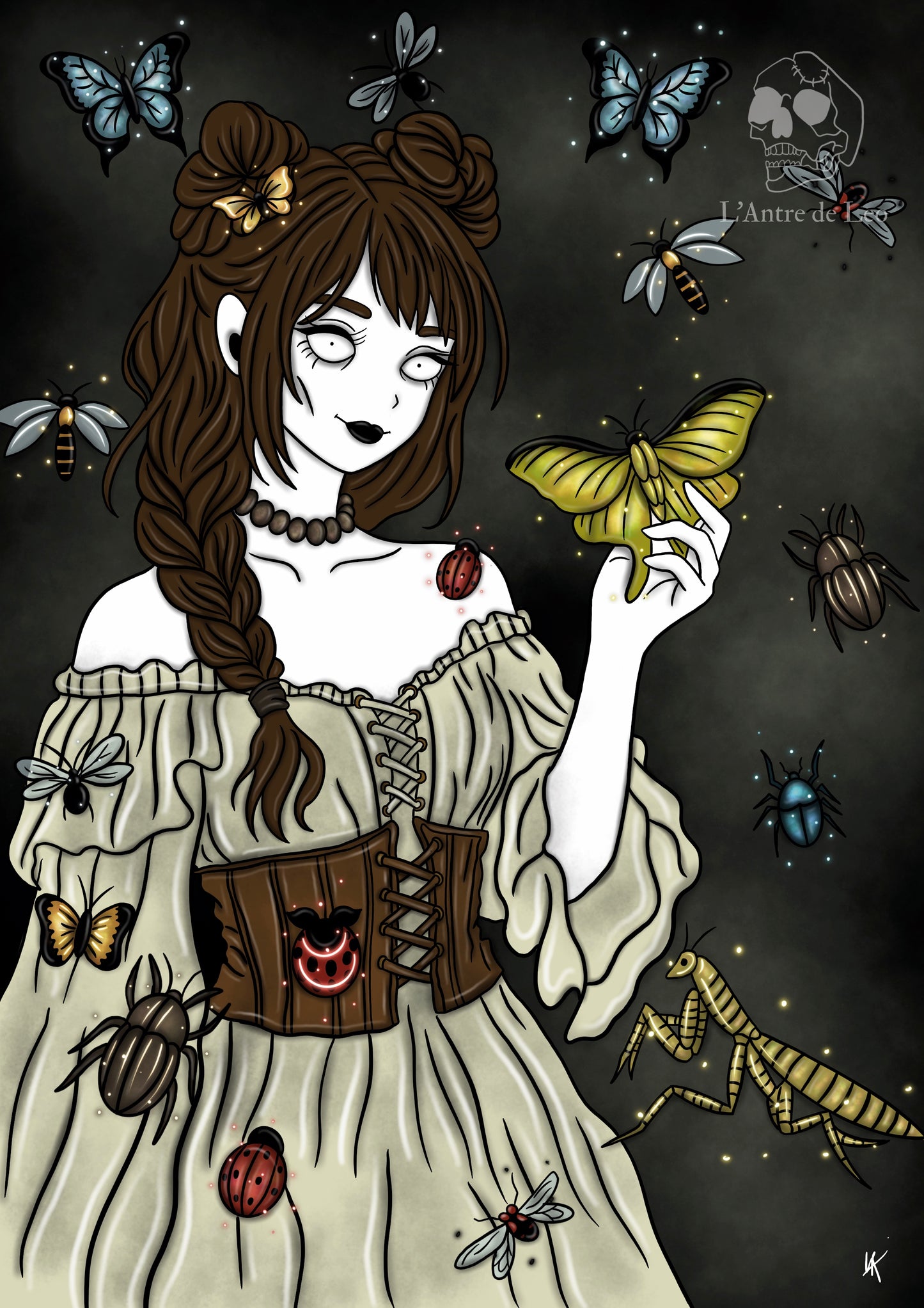 Illustration "Sorcière des insectes"