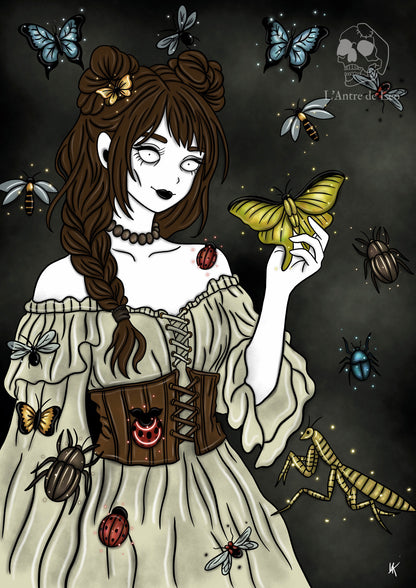 Illustration "Sorcière des insectes"