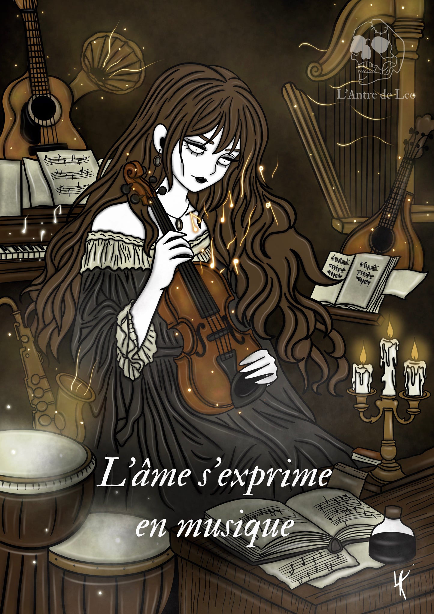 Illustration "Sorcière de la musique"
