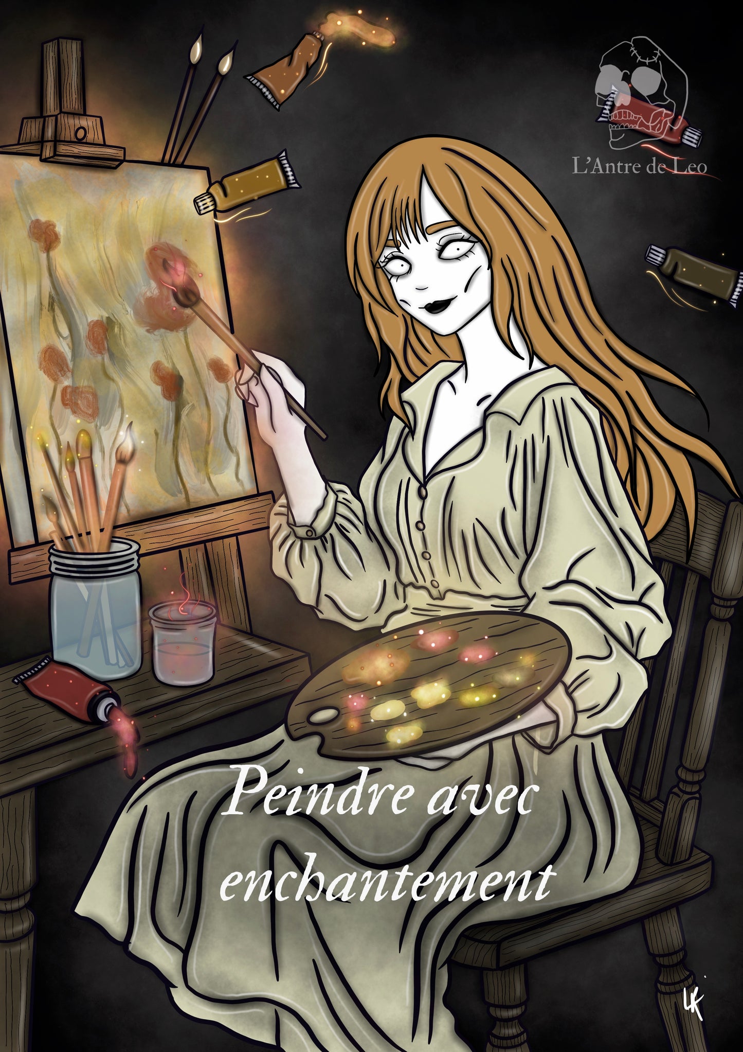 Illustration "Sorcière peintre"