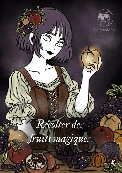 Illustration "Sorcière des fruits"