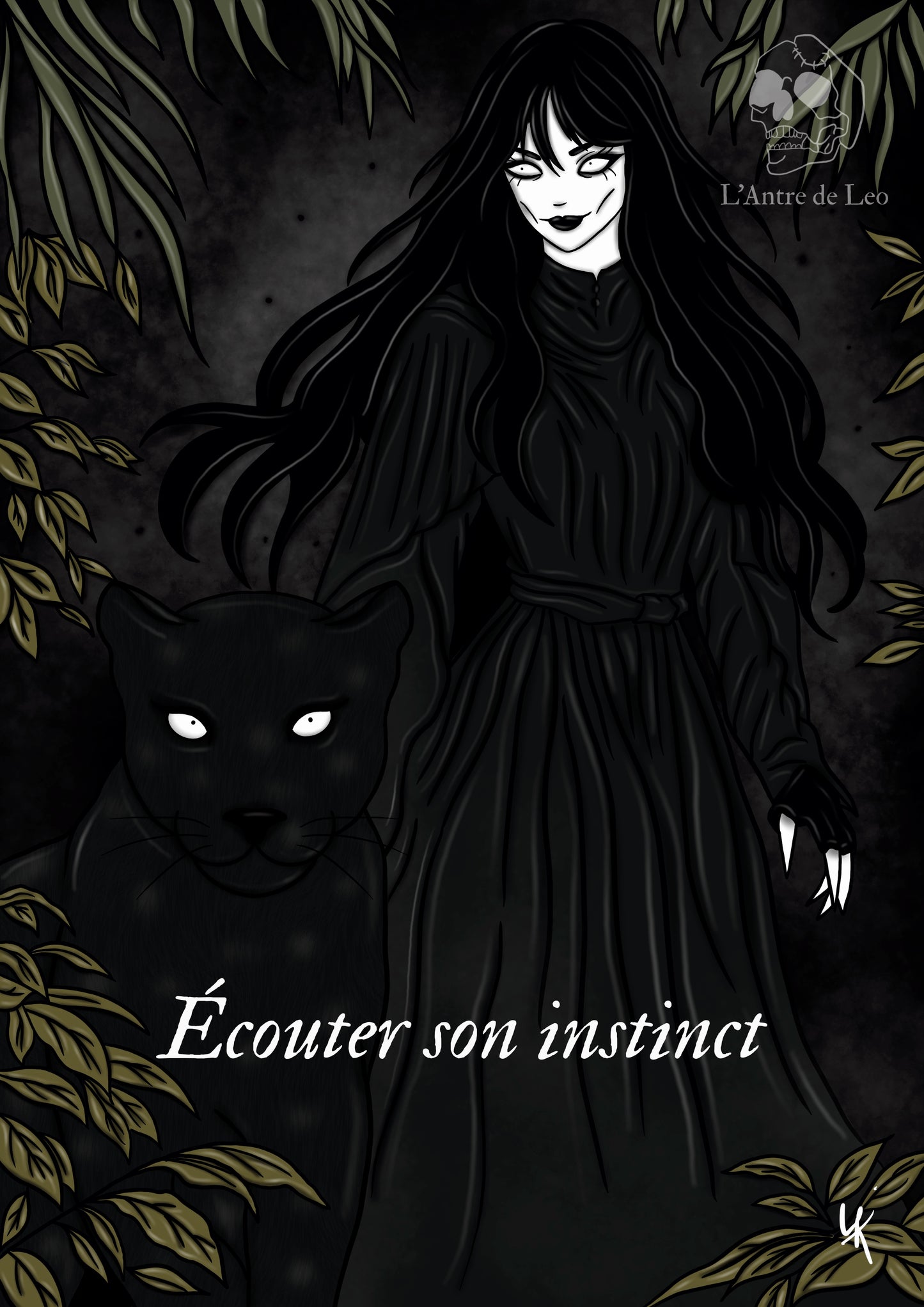 Illustration "Sorcière des panthères"