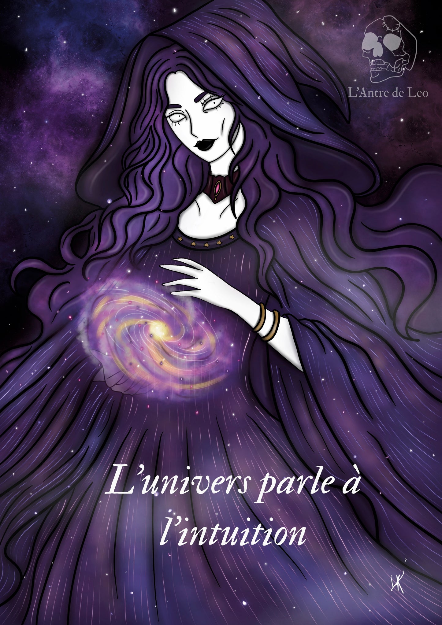Illustration "Sorcière cosmique"
