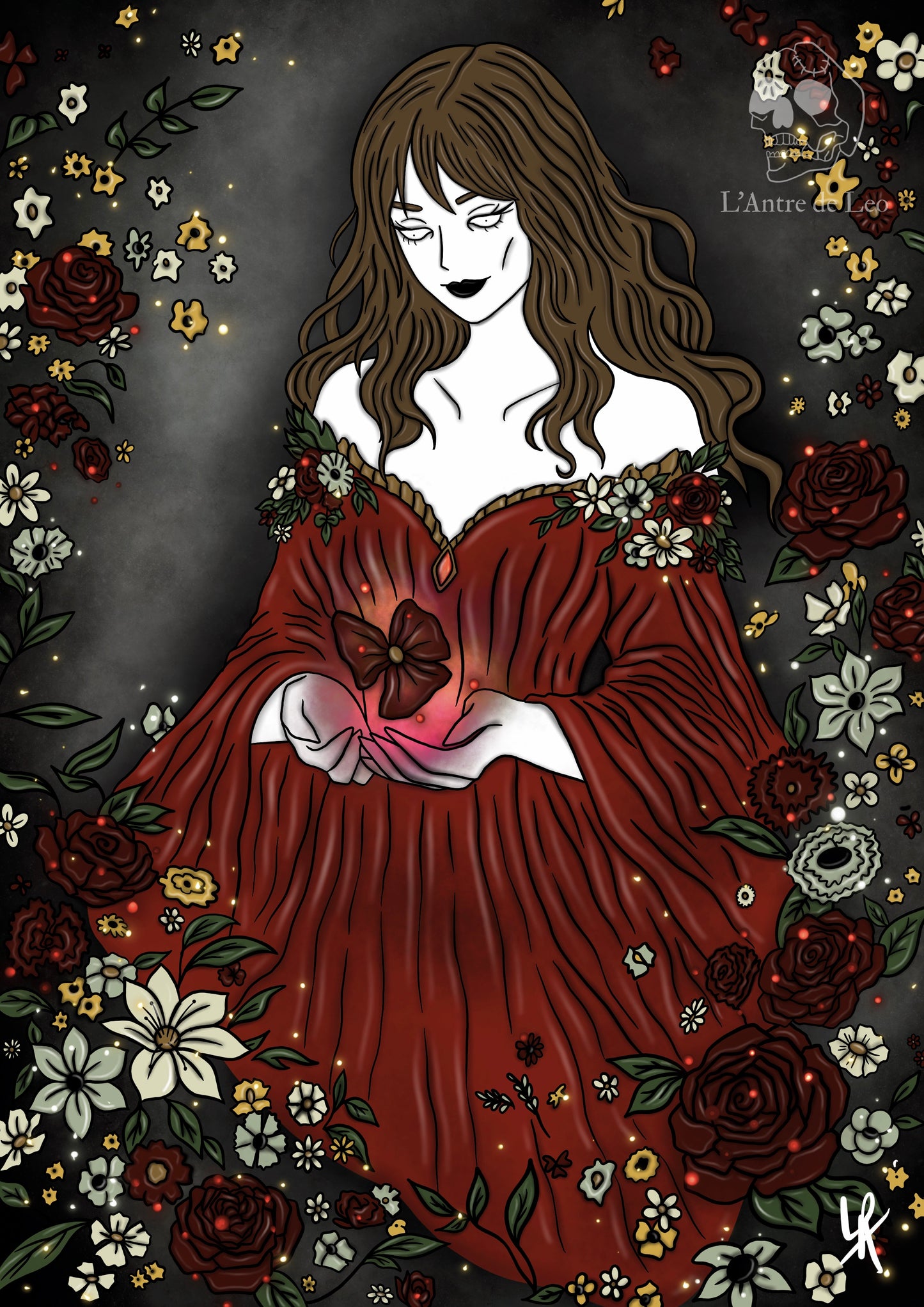 Illustration "Sorcière des fleurs"
