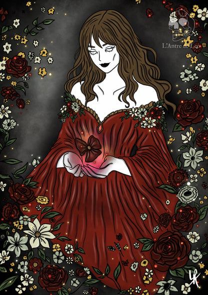 Illustration "Sorcière des fleurs"