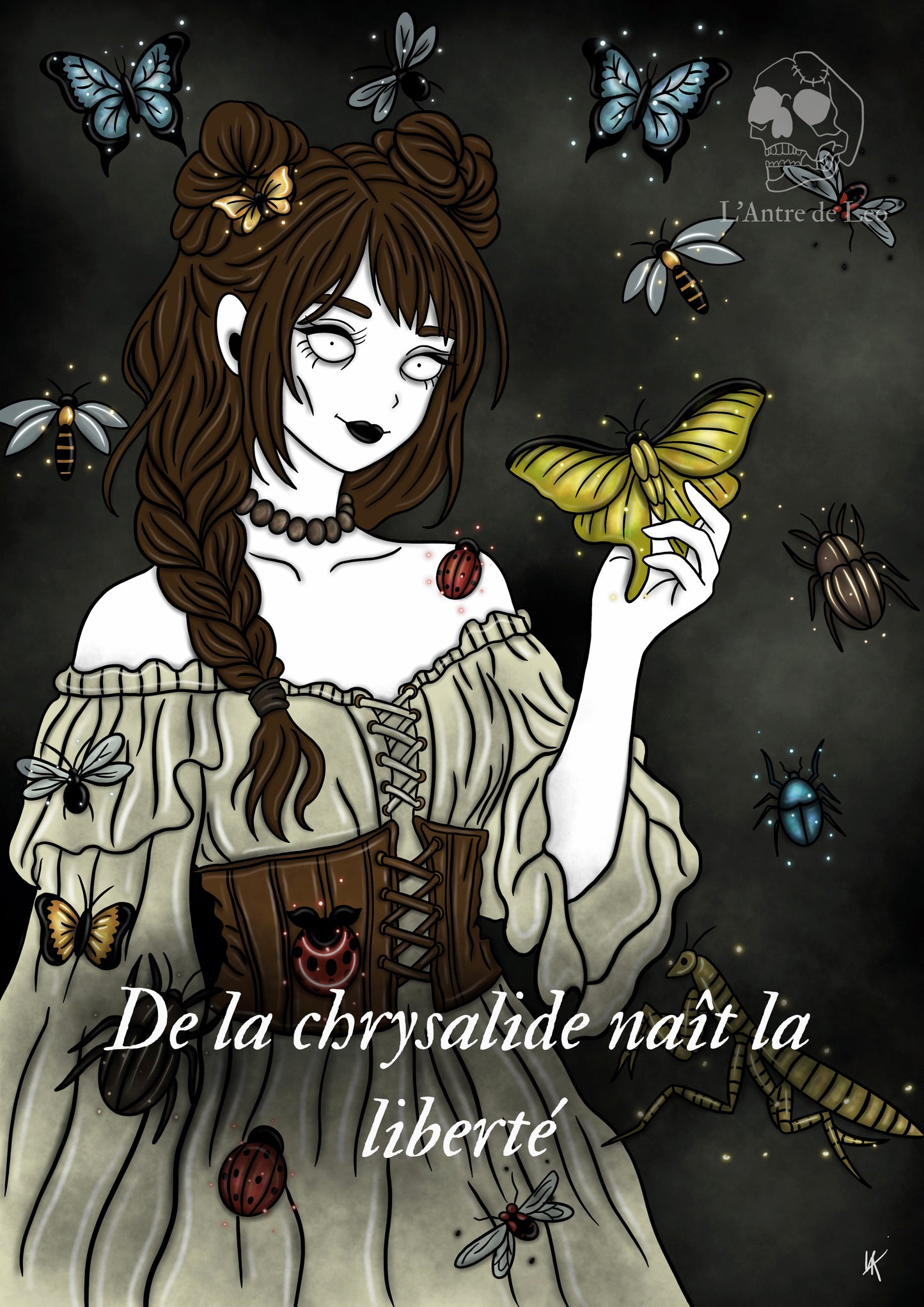 Illustration "Sorcière des insectes"