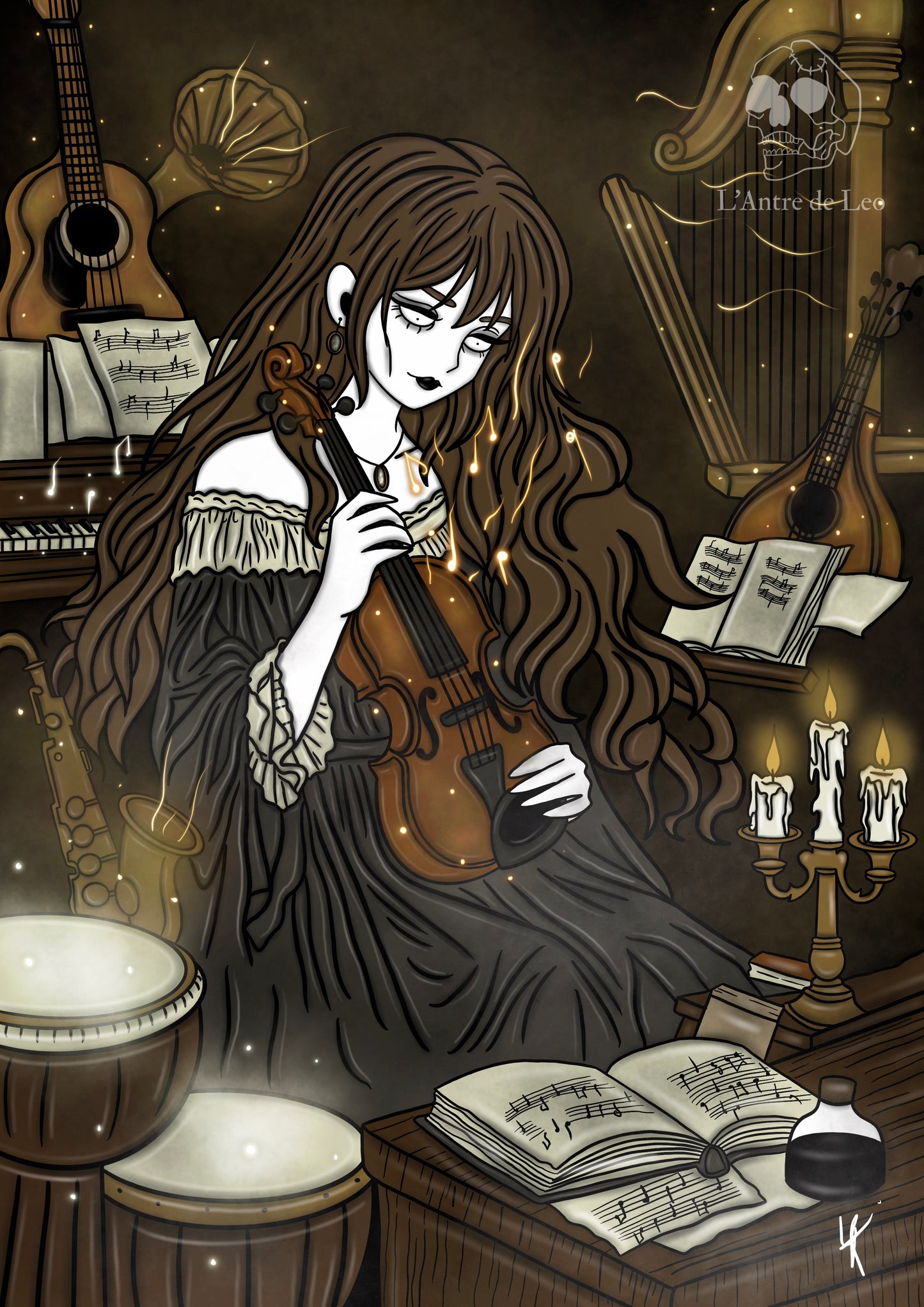 Illustration "Sorcière de la musique"