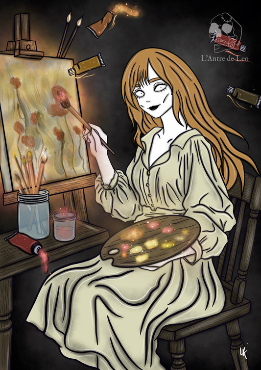 Illustration "Sorcière peintre"
