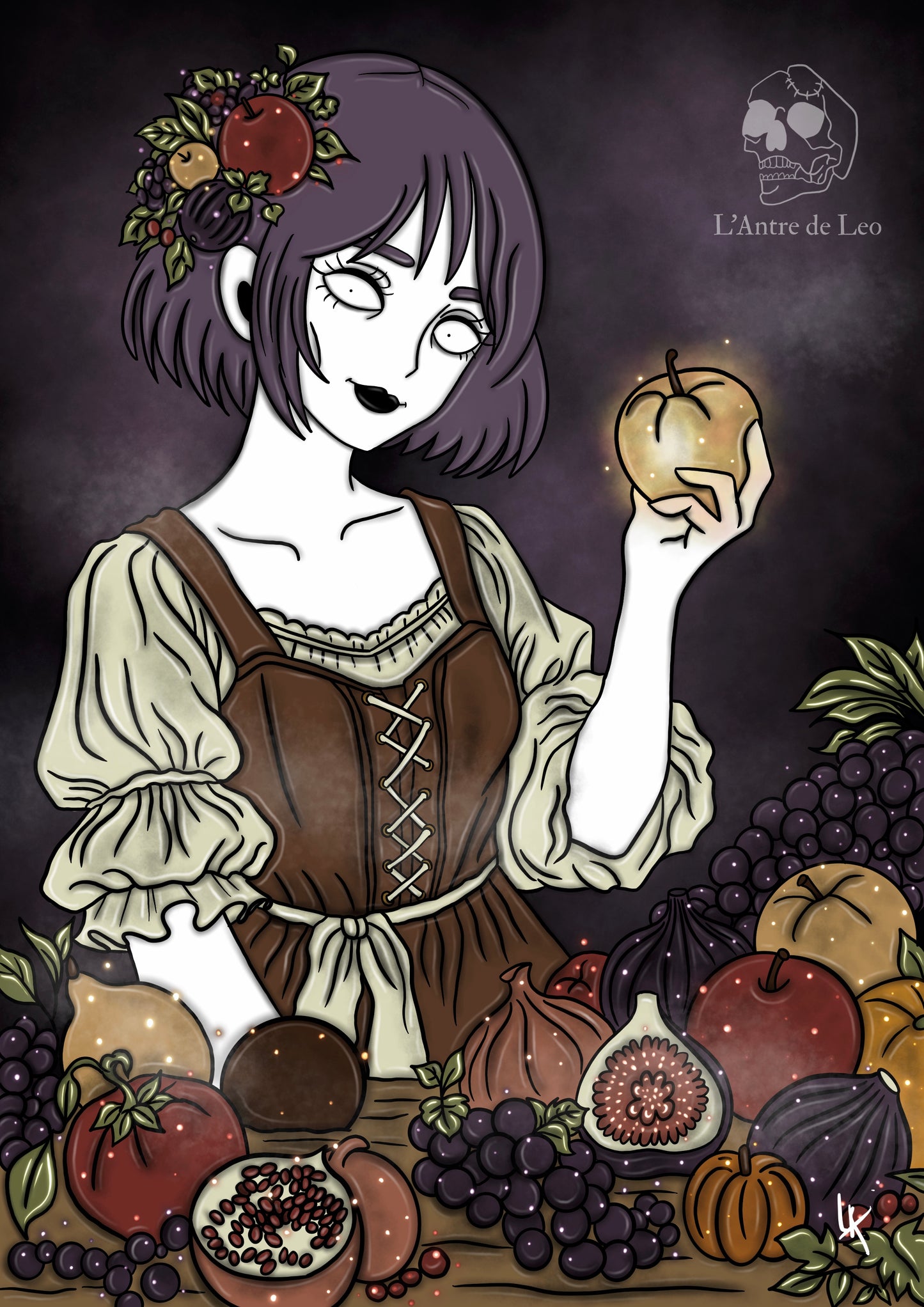 Illustration "Sorcière des fruits"