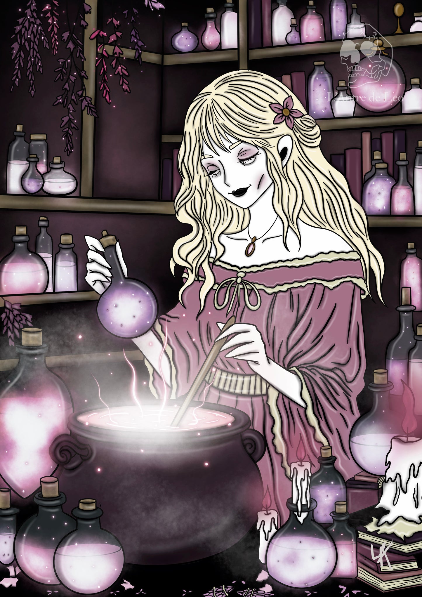 Illustration "Sorcière des potions"