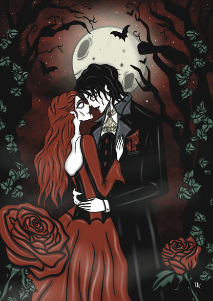 Illustration « L’Etreinte du vampire »